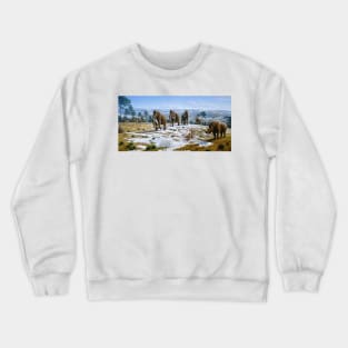 Mammals of the Pleistocene era (E447/0067) Crewneck Sweatshirt